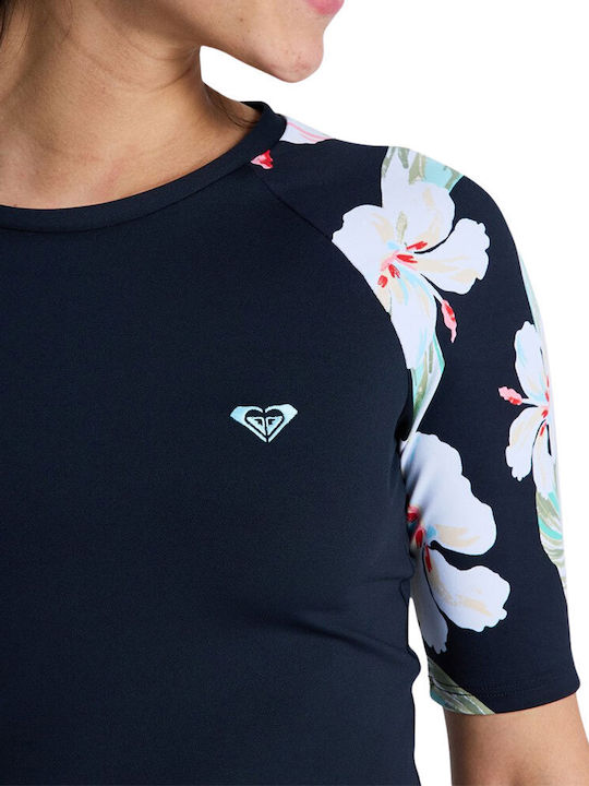Roxy The Classic UPF 50+ Women Short Sleeve Sun Protection Shirt Blue