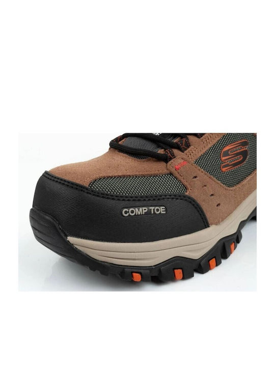 Skechers Αδιάβροχο Παπούτσι Ασφαλείας Καφέ SB με Πιστοποίηση (M), SRA,WR