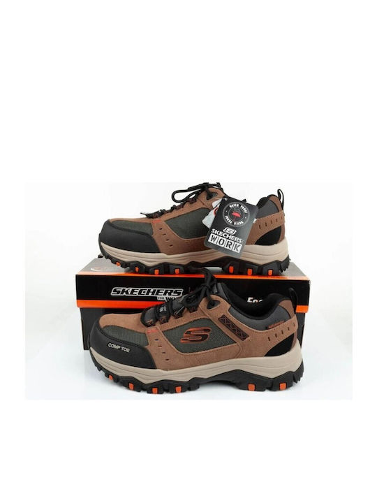 Skechers Αδιάβροχο Παπούτσι Ασφαλείας Καφέ SB με Πιστοποίηση (M), SRA,WR