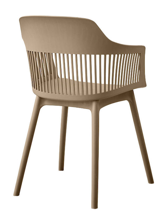 Liberta Gartenstühle Kunststoff Arpa Mocca 4 Stück 58x54,4x77cm