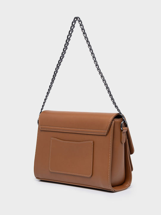Eva Damen Schultertasche Braun
