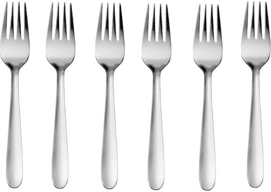 Raki Sigma Set Gabeln Für Tisch Inox Silber 6Stücke Raki Sigma Set Gabeln Für Tisch Inox Silber 6Stücke