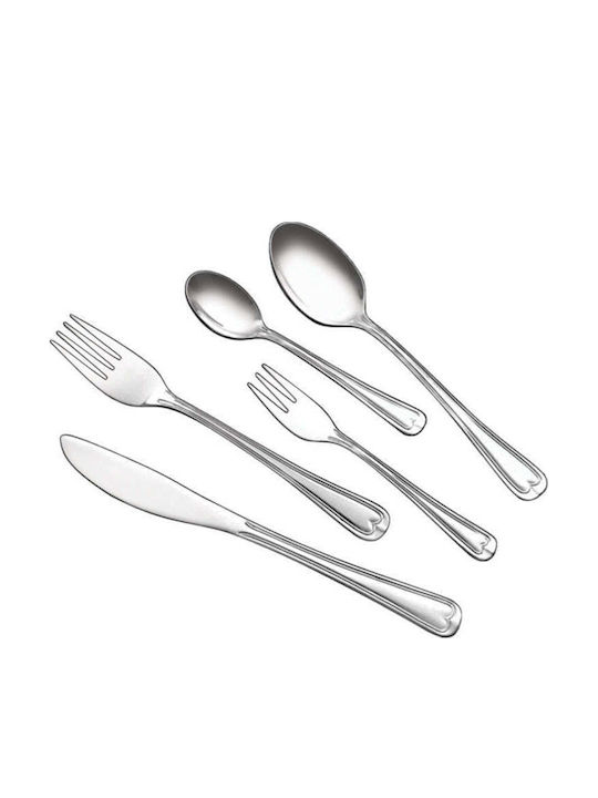 Raki Set Linguri Inox Argintii 6 Bucăți