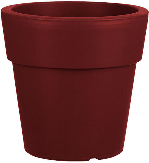 Et Plast Anais Plastic Flower Pot Burgundy 30x30x28cm