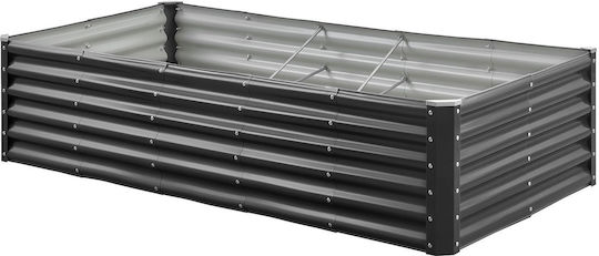 Vevor Ghiveci Metal Dark Gray 180x90x40cm.