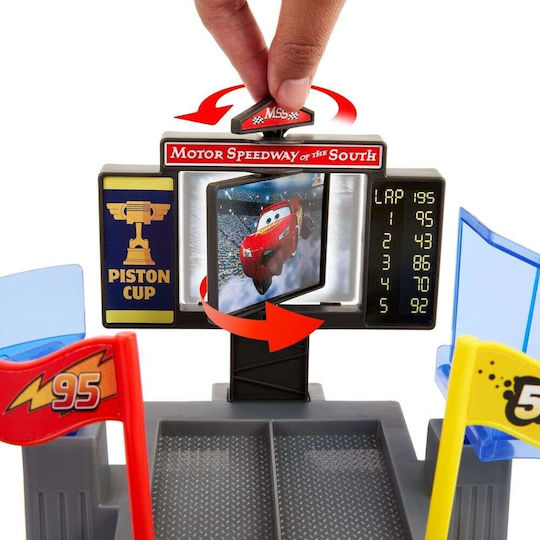 Mattel Disney Cars Голяма Състезателна Писта Piston Cup Stunt Писта за 4+ Години