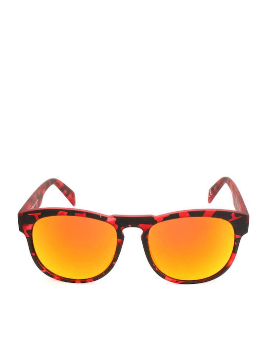 Italia Independent Women's Sunglasses with Red Plastic Frame and Orange Mirror Lens 0902.142.000