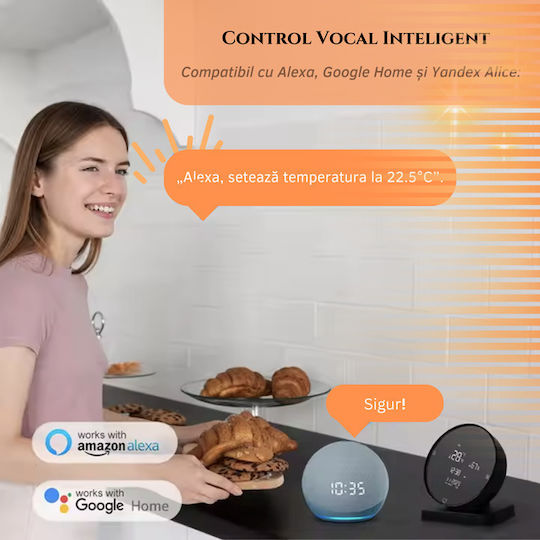 Termostat Digital de Cameră Smart cu Wi-Fi