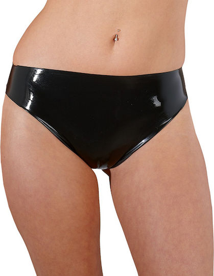 LateX Klassische Latex-Slips Unterwäsche Latex Schwarz