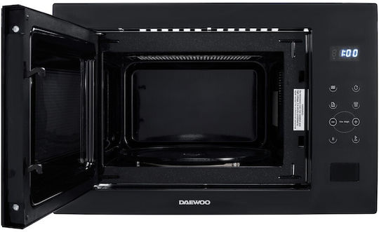 Daewoo Εντοιχιζόμενος Φούρνος Μικροκυμάτων με Grill 25lt Μαύρος