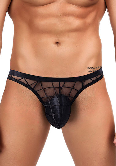 Comfort Ανδρικό Sexy String Μαύρο