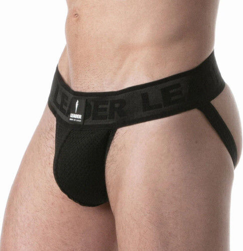 Leader Herren Jockstrap Schwarz