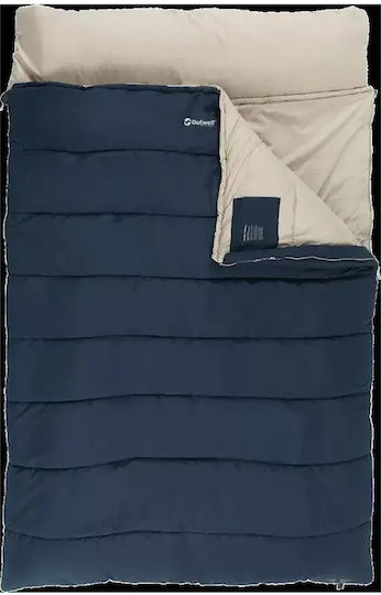 Outwell Sleeping Bag Διπλό Contour Lux Deep Blue