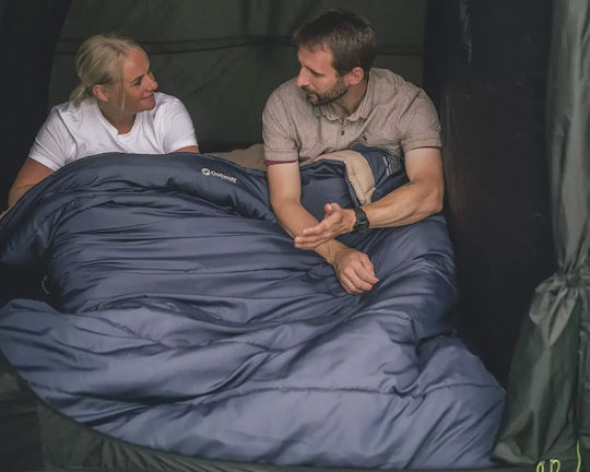 Outwell Sleeping Bag Διπλό Contour Lux Deep Blue