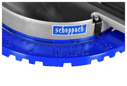 Scheppach HM216 Miter Saw Electric with Power 2000W, Cutting Disc Diameter 216mm & Cutting Speed 4700rpm