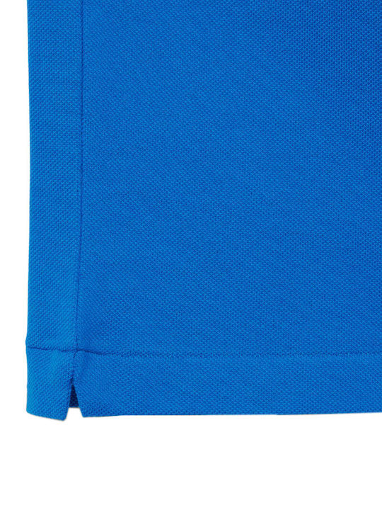 Polo Herrenbluse Kurzarm Blau