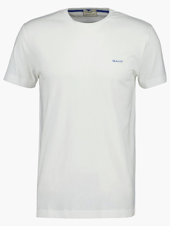 Gant Kurzarm T-Shirt Weiß