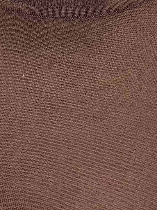 Πουλόβερ Κοντομάνικο Brown