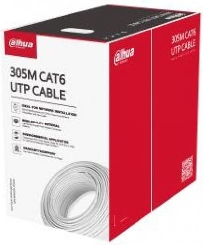 Dahua U/UTP Cat.6 Ethernet Network Cable 305m White