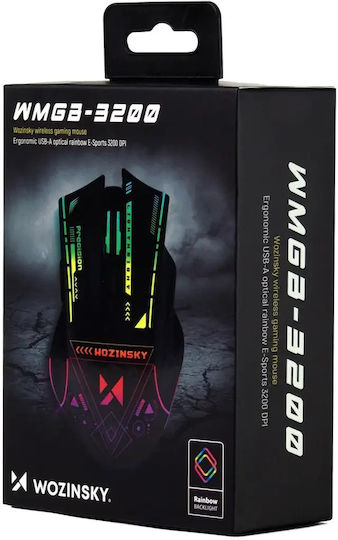 Wozinsky WMGB-7200 Wireless RGB Gaming Mouse 3200 DPI Black