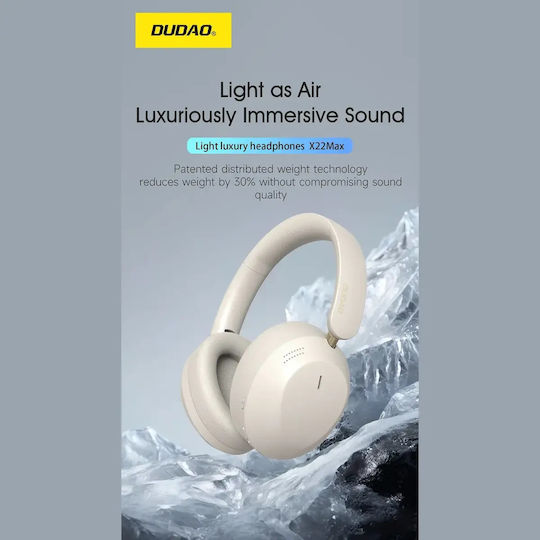Dudao X22 Max Kabellose Bluetooth Über Ohr Kopfhörer und Quick Charge Beige