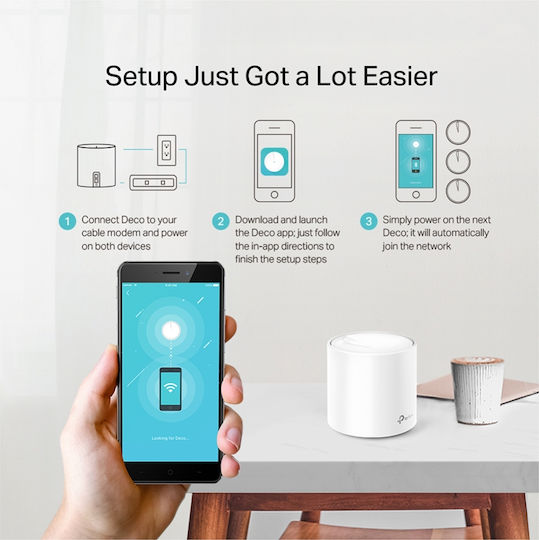 TP-LINK Deco X20 v3 WiFi Mesh Network Access Point Wi‑Fi 6 Dual Band (2.4 & 5GHz) in Double Kit