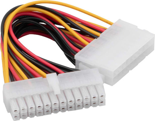 Akyga P1 20 Pin Αρσενικό Αντάπτορας Θηλυκό 24-Pin ATX - Cable 0.15m Πολύχρωμο AK-CA-66
