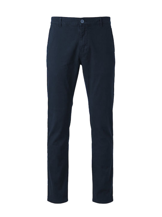 Chino Elastic Trousers in Regular Fit Blue