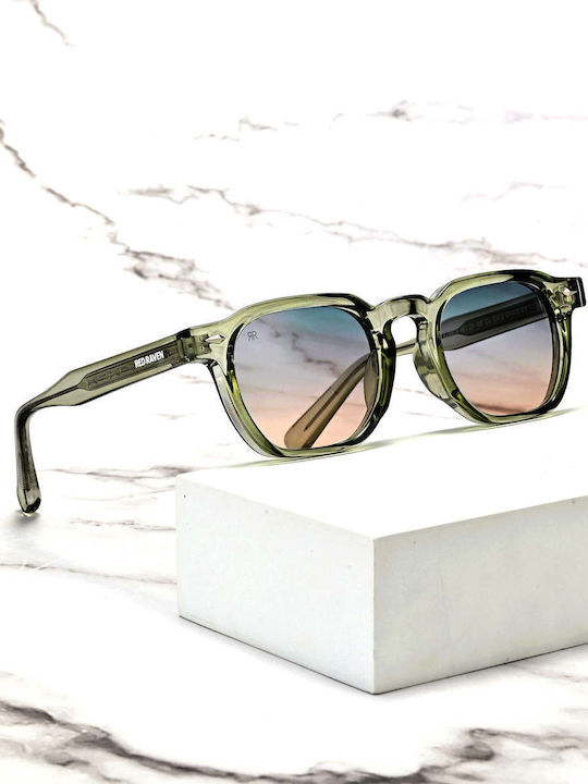 Red Raven Luca Unisex Ochelari De Soare Cu Ramă Din Plastic Verde Deschis