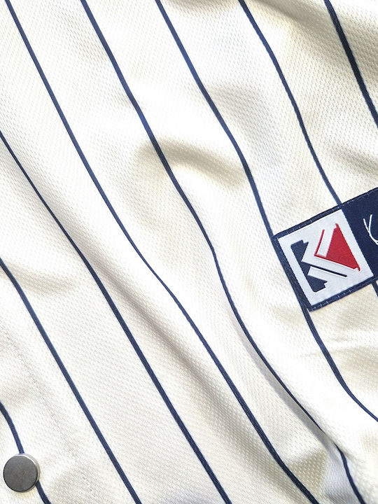 Baseball Kurzärmeliges Herrenhemd Weiß