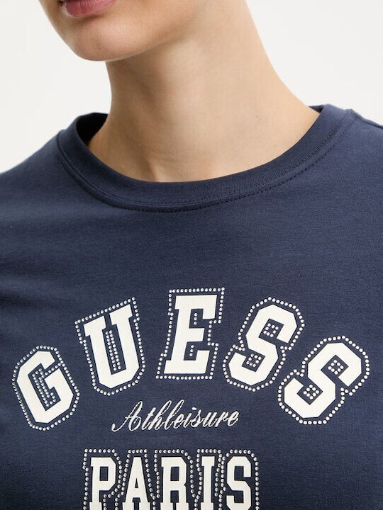Γυναικείο Crop T-shirt Navy Blue