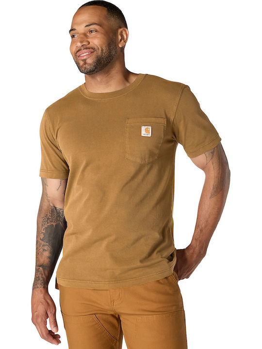 T-shirt Καφέ