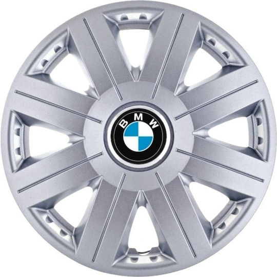 Set Car Hubcaps 14" 4 Pieces Gray