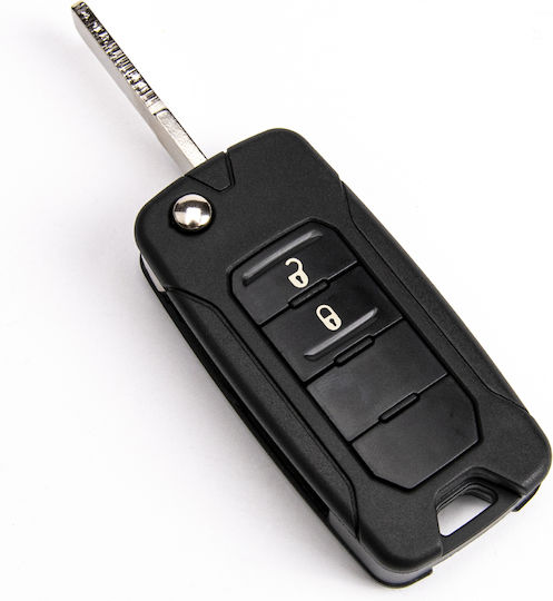 Carcasă Cheie Auto cu Lamă cu 2 Butoane pentru Jeep