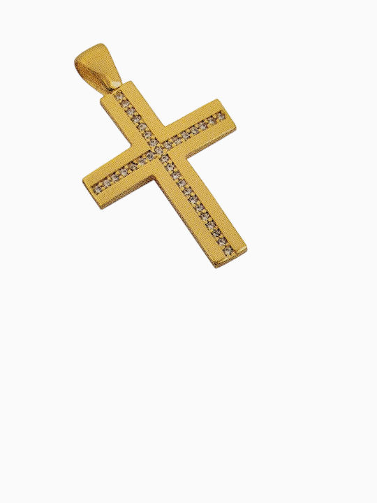 Vergoldeter Kreuz K14 Zirkon Gewicht 2.30gr Vergoldeter Kreuz K14 Zirkon Gewicht 2.30gr