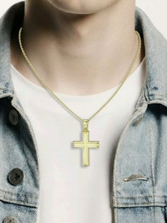 Papadopoulos Gold Männlicher Kreuz ohne Kette