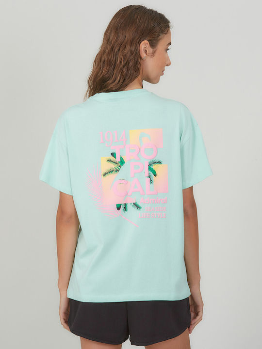 Γυναικείο T-shirt Floral Πρασινο