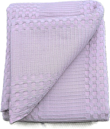 Kotonia Home Kotonia Home Tagesdecke Übergröße Baumwolle Flieder 220x240cm