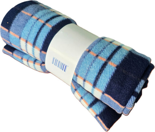 Kotonia Home Pătură Semidublă 180x210 cm Albastru Navy Kotonia Home Pătură Semidublă 180x210 cm Albastru Navy