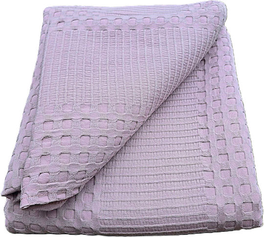 Kotonia Home Kotonia Home Tagesdecke Übergröße Baumwolle Flieder 220x240cm