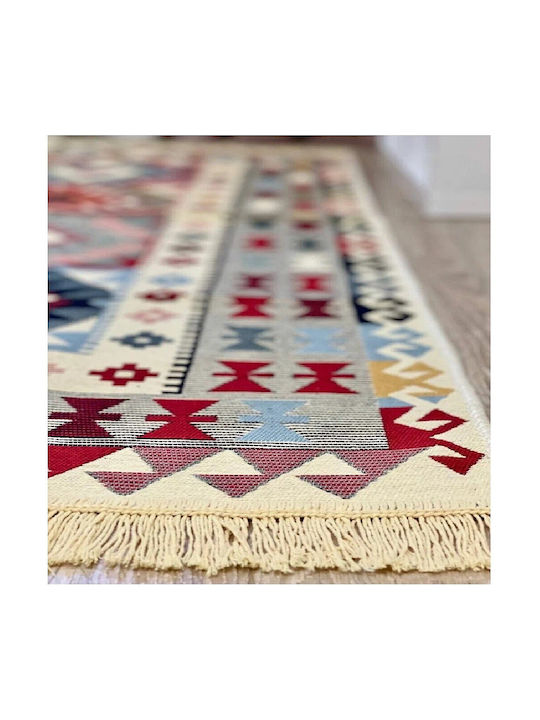 Kotonia Home Χαλί Διάδρομος Βαμβακερό Πολύχρωμο 80x150cm