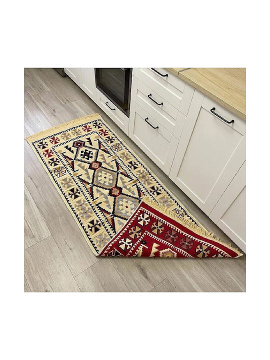 Kotonia Home Χαλί Ορθογώνιο Βαμβακερό Πολύχρωμο 60x90cm