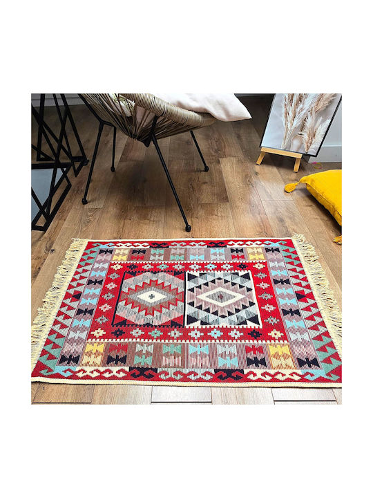 Kotonia Home Χαλί Διάδρομος Βαμβακερό Πολύχρωμο 80x150cm