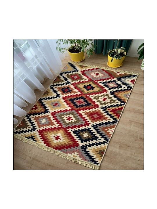 Kotonia Home Χαλί Βαμβακερό 80x150cm Πολύχρωμο