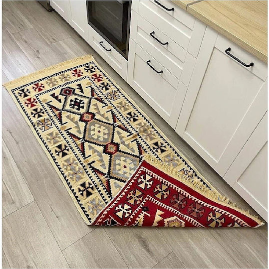 Kotonia Home Teppich Flur Baumwoll Mehrfarbig 80x150cm