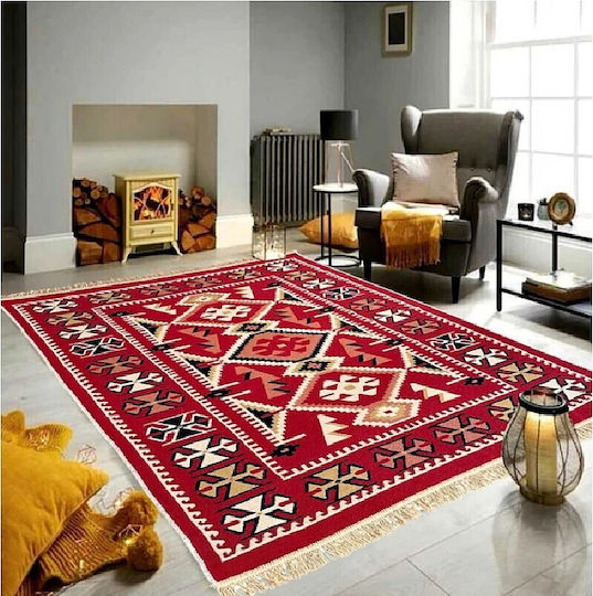 Kotonia Home Teppich Flur Baumwoll Mehrfarbig 80x150cm