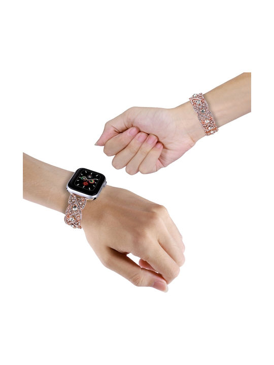 Μεταλλικό Μπρασελέ Ροζ Χρυσό 49mm