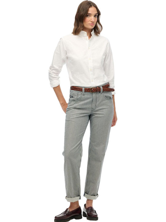 Long Sleeve Women's Shirt Optic White Oxford