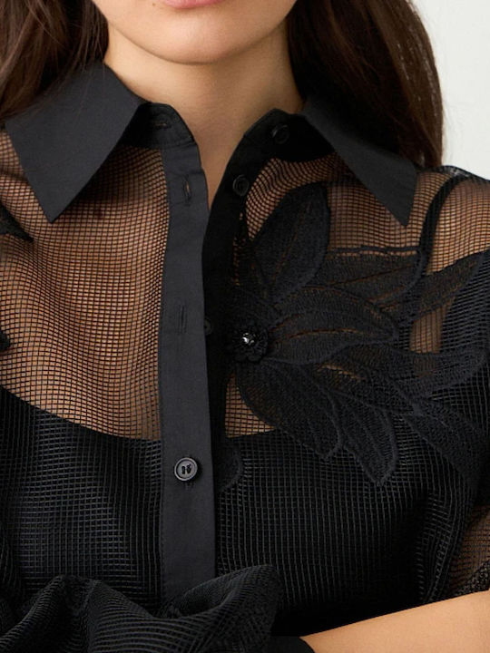 Long Sleeve Women's Shirt Black