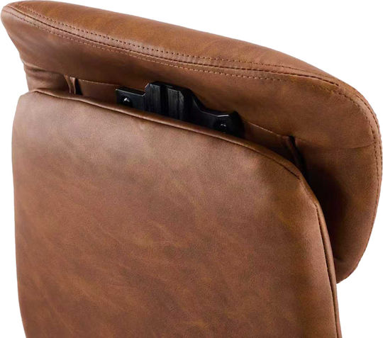 Pakketo Ferka Executive Office Chair With Recline And Adjustable Arms Brown
